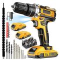 21V Impact Cordless Power Drill With Accessories. 