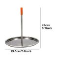 High Quality Removable Handle Meat Roast Vertical Skewer Barbecue Spike Poultry Hanger Barbecue Meat Rack Grilled Chicken Rack. 