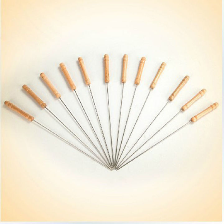 Barbecue%20Skewers%2012Pcs%20Set%20With%20Woodern%20Handle%20-%20Image%203