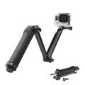 3 Way Selfie Stick Mount Tripod Hand Grip Arm Multi-functional Monopod Pole for GoPro Hero 5/4/3+/3/2/1/Session / for Compact Cameras. 