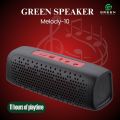 Green Melody-10 | Wireless Bluetooth Speaker | 11 Hours | Dual Speaker | 10 Watt | Mega Bass |  TWS | Battery Percentage Indicator. 