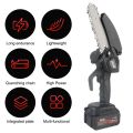 Cordless Handheld 48V Electric Chainsaw 6 Inch Woodworking Brushless Chain Saw For Wood Tree Branch Mini Electric Pruning Saws. 