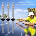 20cm Solar Hanger Bolts Solar Panel Roof Mounting Screws M10 Solar PV Panel Mounting Bracket for Fixing Solar Panel 6Pc Easy to Use. 