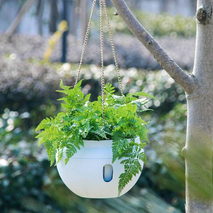 OYPFXMI%204Pcs%20Plastic%20Hanging%20Planter%20Self%20Watering%20Basket%20with%20Hooks,%20Hanging%20Flower%20Pot%20with%20Detachable%20Base%20White%20-%20Image%205