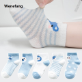 Wenefang 5Pairs/lot 0-24M Infant Baby Socks Baby Socks for Boys Girls Cotton Mesh Newborn Toddler First Walkers Baby Clothes Accessories. 