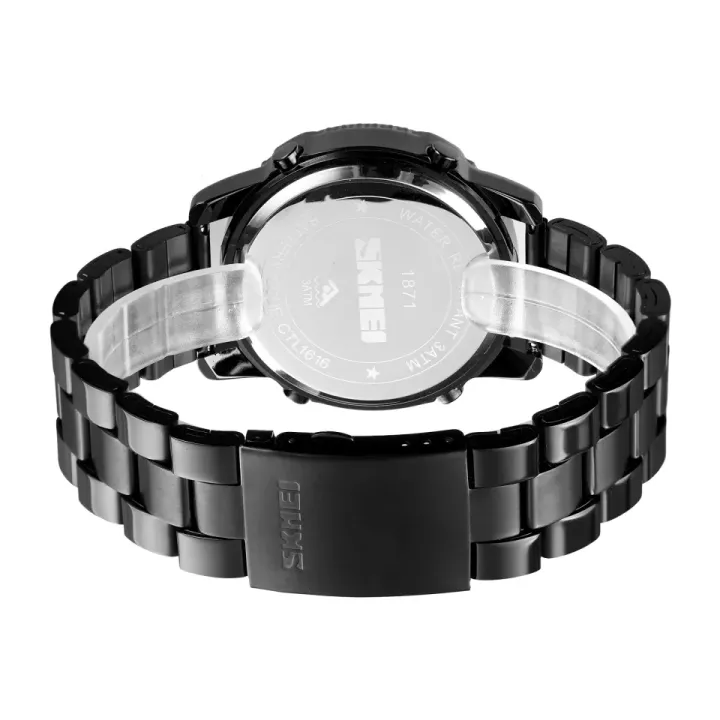 SKMEI%201898%20Men's%20Outdoor%20Watch%20Multifunction%20Stainless%20Steel%20W/%203%20Time%20-%20Image%205