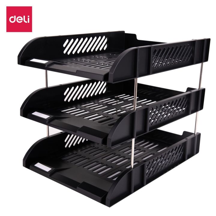 Deli 9217 File Organizer- Three-Layer File Tray