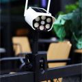 Human Body Induction Bidirectional Clip Solar Motion Sensor Light 3 Modes 360° Adjustable Outdoor Light Wireless Simulation Camera Fence Clip On Light Street Lighting. 