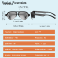 Wenefang 【New Innovation】New F08 Smart Glasses Wireless Bluetooth Call Audio Glasses Hands-Free Call Anti-Blue Glasses Stereo Music Sunglasses Man Woman. 