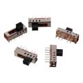 5pcs Mini SS-24E01 Micro Slide Switch 10P 2P4T 4 Position Toggle Switch Vertical 5mm Toggle Micro Switch. 
