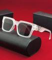 LOUIS VUTTON 88082 Brand Vintage Matte Black Frame Sunglasses Summer Luxury Ocean Lens Sun Glasses UV Protection Eyewear for Men/Branded glass- For Men. 