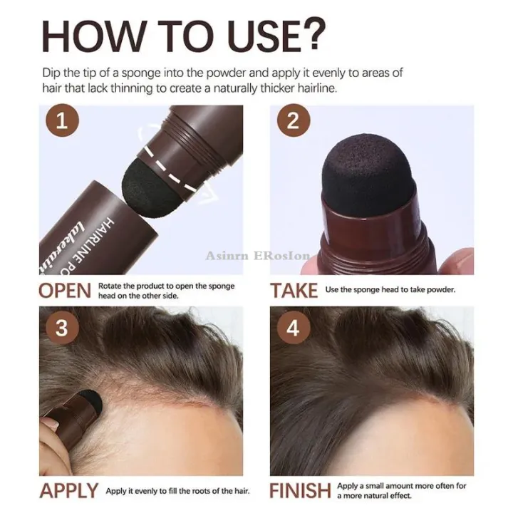 Asinrn%20ERosIon%20Black%20Brown%20Hairline%20Powder%20Waterproof%20Hair%20Dye%20Contour%20Stick%20Instantly%20Conceals%20Hair%20Root%20Forehead%20Clavicle%20Face%20Shadow%20Makeup%20-%20Image%205