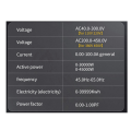 4X Din Rail AC Monitor 6IN1 250-450V 100A Voltage Current Power Factor Active KWH Electric Energy Frequency Meter VOLT. 