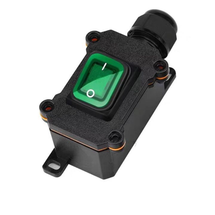 On Off IP66 Waterproof Inline Cord Switch Exit Line One-Side Entry ...