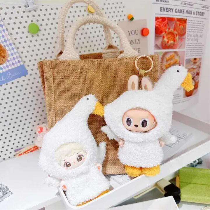 Labubu%2010cm%2015cm%20Clothes%20Cotton%20Big%20White%20Goose%20Jumpsuit%20Set%20Plush%20Toy%20Doll%20Dress%20Up%20-%20Image%203