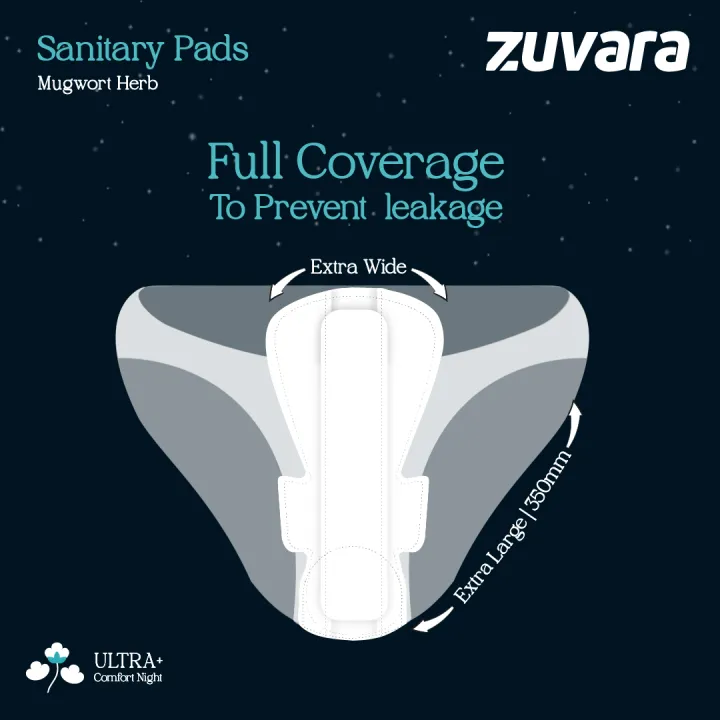 Zuvara%20Sanitary%20Pads%20-%20XXL%20-%20350%20mm%20(Pack%20of%2018)%20-%20%20Ultra+%20-%20Image%205
