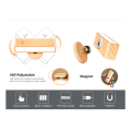 Rechargeable Wall Lights Wall Lights Temperature Dimmable Battery Operated Wall Sconce,Rotatable Cordless Wall Lamp,Wall Lights. 