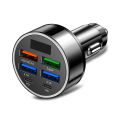 100W 6-Ports USB Type-C Car Charger With Voltage Display PD Fast Charging Power Adapter For Iphone Android Smart Phone Tablet. 