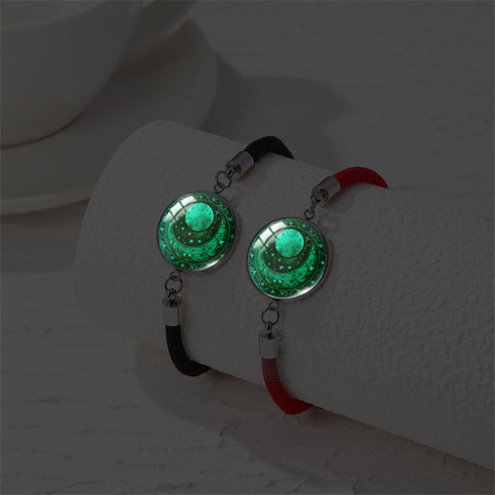 2%20Pcs/Set%20Romantic%20Couple%20Bracelet%20For%20Women%20Men%20Luminous%20Sun%20Moon%20Love%20Heart%20Charm%20Bracelet%20Friendship%20Lover%20Party%20Jewelry%20Gift%20-%20Image%203