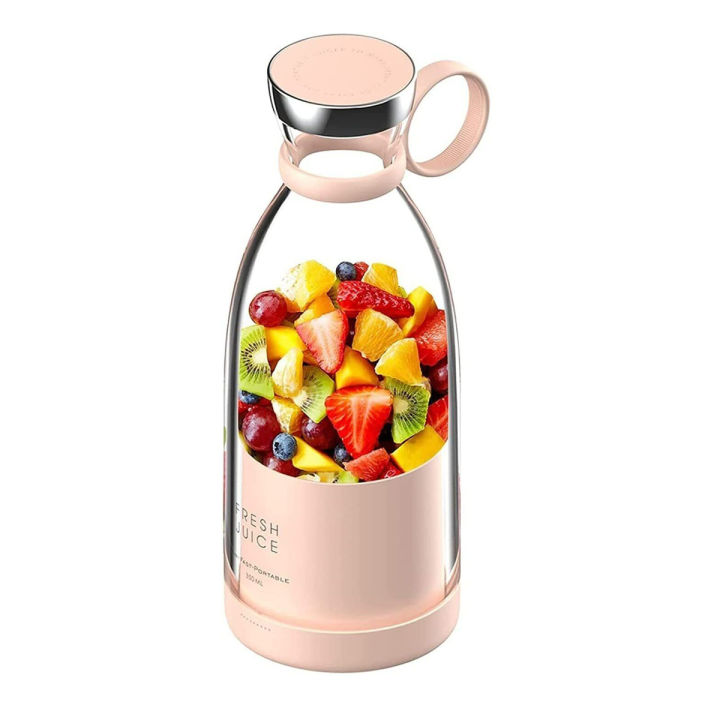 Travel Portable Fresh Juice Blender Bottle For Milkshake Whole Fruit Juicer And Blender-420Ml