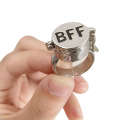 Creative New Cute SpongeBob Patrick Friendship BFF Open Ring Forever Friend Gift. 