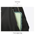 Casual Lightweight School Bags Large Capacity Oxford Cloth Travel Backpack Black Shoulder Bag Women. 