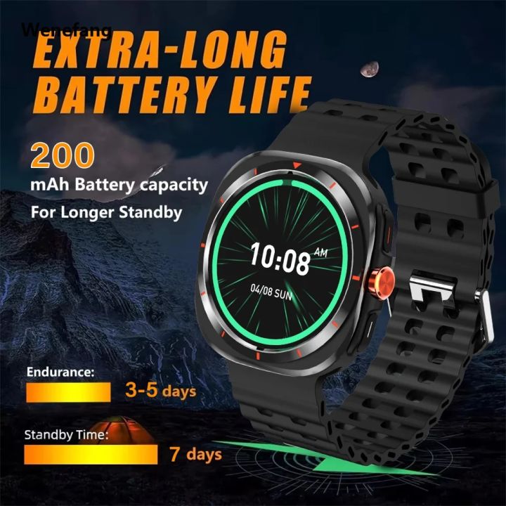 Wenefang%202025%20For%20Samsung%20Galaxy%20Watch%207%20Ultra%20GPS%20NFC%20Smart%20Watch%20Men%20Outdoor%202025%20Sport%20Man%20AMOLED%20BT%20Call%20IP68%20Galaxy%206%20Upgraded%20Smartwatch%20-%20Image%204