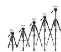 ZOMEI Q310 Professional Aluminum Alloy Camera Video Tripod 4-Section Extendable Tripod Monopod with Fluid Damping Head Flip Buckle Design for DSLR Cameras Max. Load Capacity 10kg. 