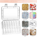 Small Storage Box with Lid Small Plastic Clear Box Plastic Storage Container Box Empty Mini Organiser for Small Items. 