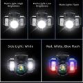 Portable Motion Sensor LED Headlight 5 Modes Adjustable Waterproof Head Lamp Powerful Bright Work Light Cycling. 