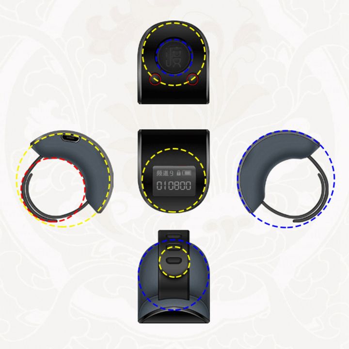 fasdaga%202x%20Mini%20Digital%20LCD%20Electronic%20Finger%20Ring%20Hand%20Tally%20Counter%206%20Digit%20Rechargeable%20Counters%20Clicker-White%20&%20Black%20-%20Image%203