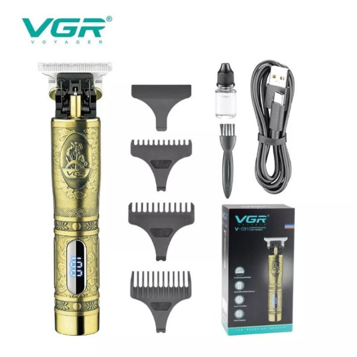 VGR%20V-091%20Hair%20Clipper%20%7C%20T9%20Rechargeable%20Electric%20Trimmer%20%7C%200%20mm%20Precision%20%7C%20LCD%20Digital%20Display%20%7C%20Professional%20Barber%20and%20Home%20Grooming%20Tool%20-%20Image%203