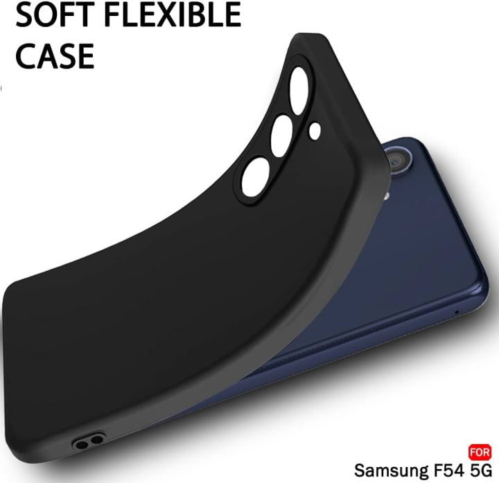 Silicone%20Case%20For%20Samsung%20Galaxy%20F54%205G%20%7C%20Microfiber%20Inside%20%7C%20360%20Degree%20Camera%20Protection%20Bump%20Back%20Phone%20Cover%20-%20Image%203