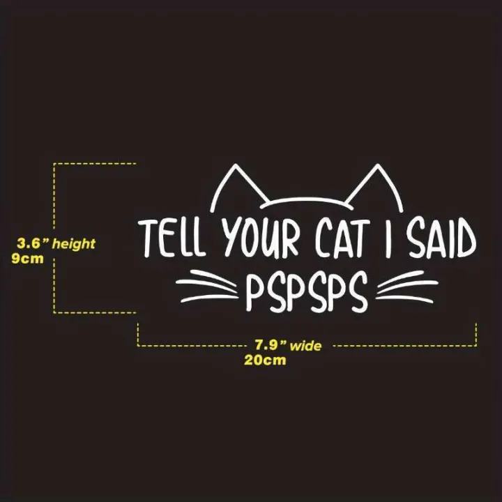 TELL%20YOUR%20CAT%20SAID%20Car%20Cute%20Cat%20Motorcycle%20Computer%20Wall%20Decoration%20Sticker%20-%20Image%205