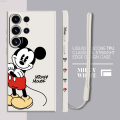 Uonevic Nimi Mouse Cute Lanyard S22 for Samsung tra 5GS23 Ul Plus 0 FE 2025 New Salaxy G Silicone Case with S224 Ultra S21 Dis Fashion Case. 
