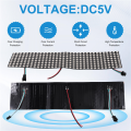 WS2812 Led Programmable Light WS2812 RGB LED Matrix Panel Individually Addressable Flexible for Video Display, DC5V (8x32). 