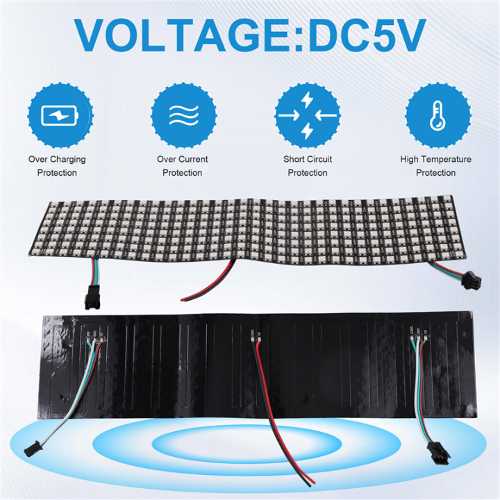WS2812%20Led%20Programmable%20Light%20WS2812%20RGB%20LED%20Matrix%20Panel%20Individually%20Addressable%20Flexible%20for%20Video%20Display,%20DC5V%20(8x32)%20-%20Image%205