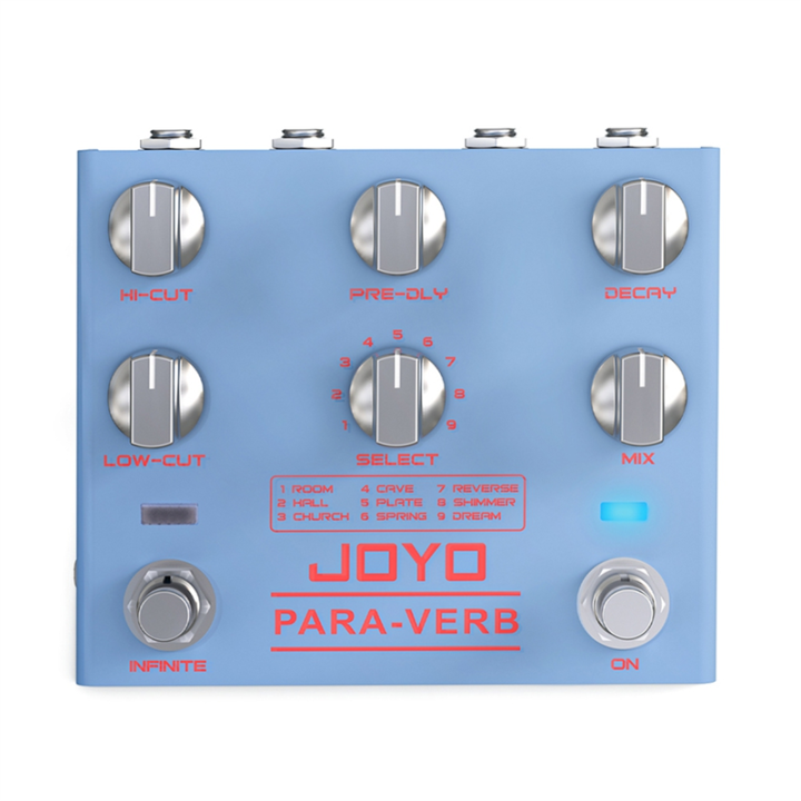 -31 Guitar Effect Pedal Stereo Input/Output,9Reverb Types Studio-Grade Sound Quality