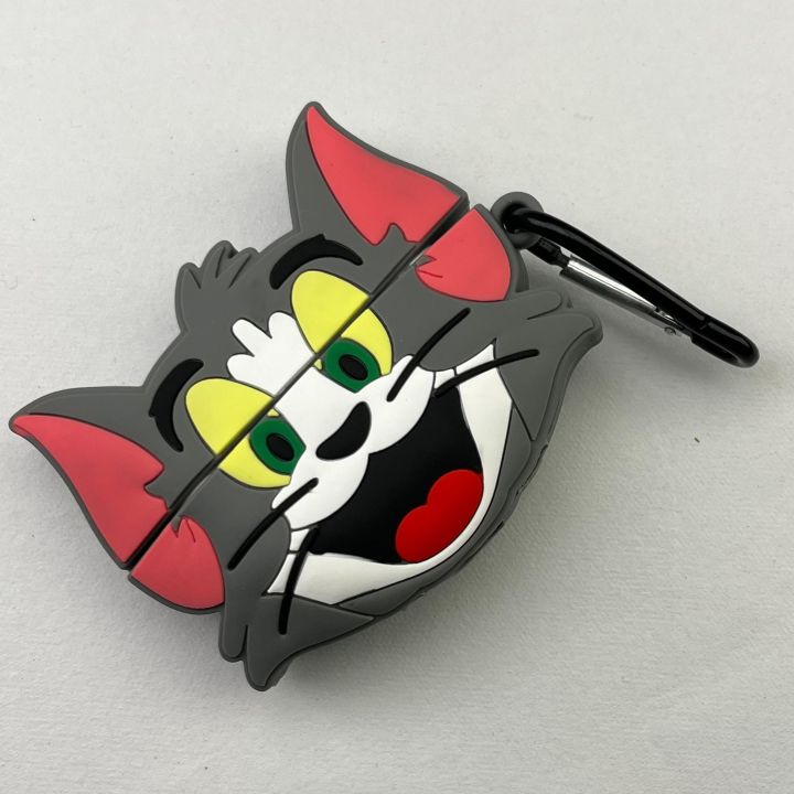 Amo Store Tom AirPods Case | Premium Silicone Protective Cover | Compatible with AirPods Pro, Pro 2, 3 & 4 | Cute & Durable Tom and Jerry Design