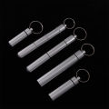 Aluminum Pill Box Case Bottle For Traveling Camping Container Keychain Maoxiu. 