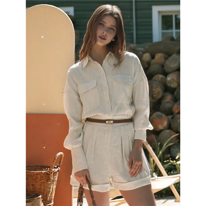 Women'S%20Casual%20Loose%20Overalls%20Jumpsuits%20Long%20Sleeve%20Wide%20Leg%20Shorts%20Rompers%20with%20Pockets%20-%20Image%207