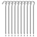 ARELENE 10PCS Tent Stakes Pegs with Hooks, Camping Tent Stakes for Outdoor Travel,Ground Stakes for Outdoor Camping. 