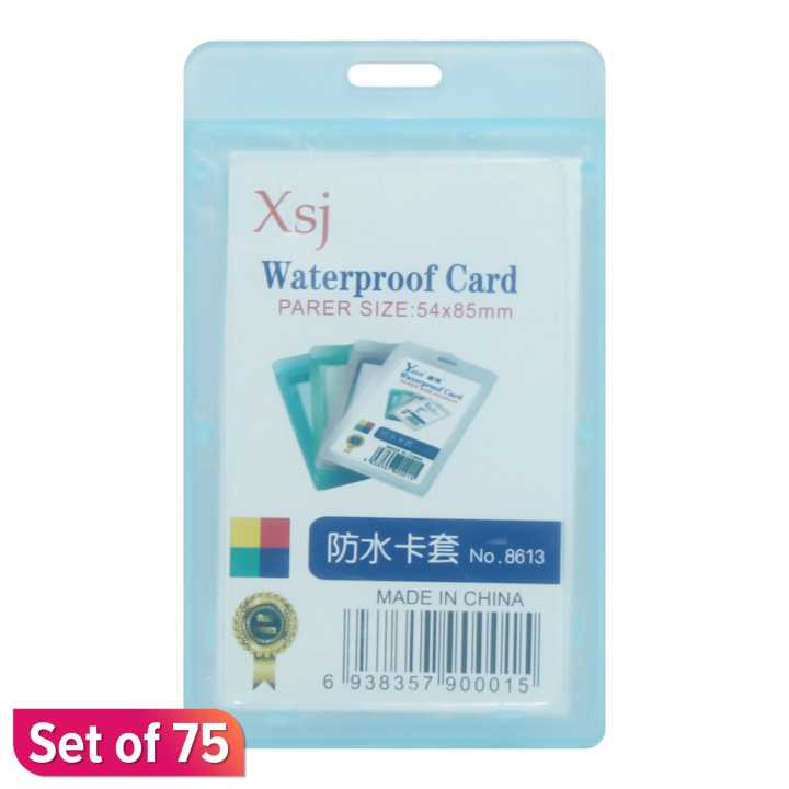 Id Card Holder Waterproof Card Set Of 75