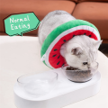 Adjustable Cat Cone Collar Soft Cats Cones Collar After Surgery for Kittens ,Watermelon Large. 