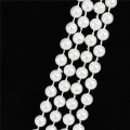4X Long Artificial Pearl Necklace White Jewelry Accessory for Flapper Girl Costume 1920s. 