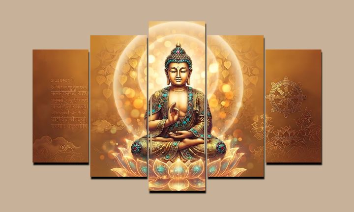 Buddha%20Meditation%20Wall%20Art%20%E2%80%93%20Spiritual%20&%20Peaceful%20Home%20Decor%20(5-Pcs%20set)%20-%20Image%203