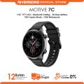 RIVERSONG Motive 7C Calling Smart Watch, 1.52 Inch Display, AI Voice Assistant, 100+ Sports Modes, 24h Health Management, IP68 waterproof, Black, Blue Color. 