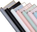 Flower bouquet wrapping paper ,Waterproof Plain Golden Border Gift Wrapping Paper Sheet |Korean Bouquet Wrapping| Sheets, Arts & Crafts And Diy Gifts( 20 Sheet) , Pack Of 1. 