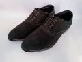 Black Suede Leather Shoes Brogues For Men. 