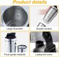 26 OZ Stainless Steel Shaker Bottle with Storage Compartment  Steel Protein Shaker  Compartment. 